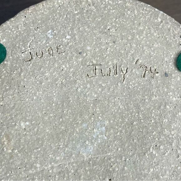 Handmade Studio Pottery Pillar Candle Holder Handmade One of a Kind - Picture 10 of 10